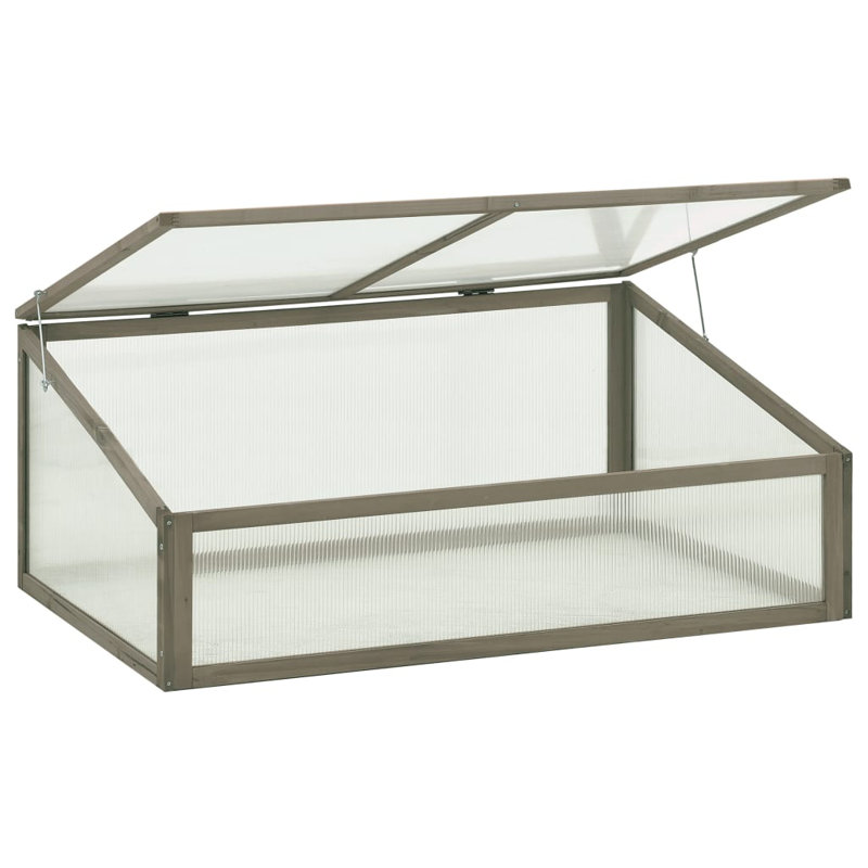 Firwood and PC Board Cold Frame Greenhouse for Outdoor Plants