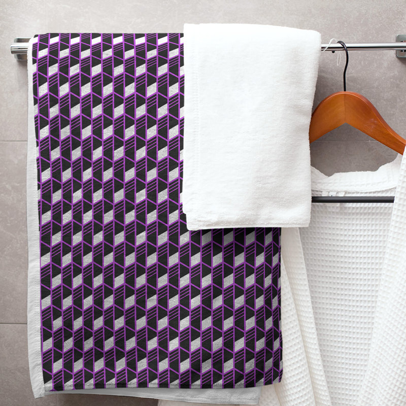 Katelyn Elizabeth Cotton Blend Bath Towel, Violet