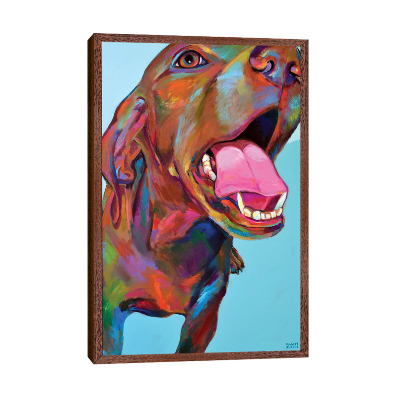 Vizsla 1 Piece Wall Art on Canvas, 66.04 cm H x 45.72 cm W, Classic Wood Framed