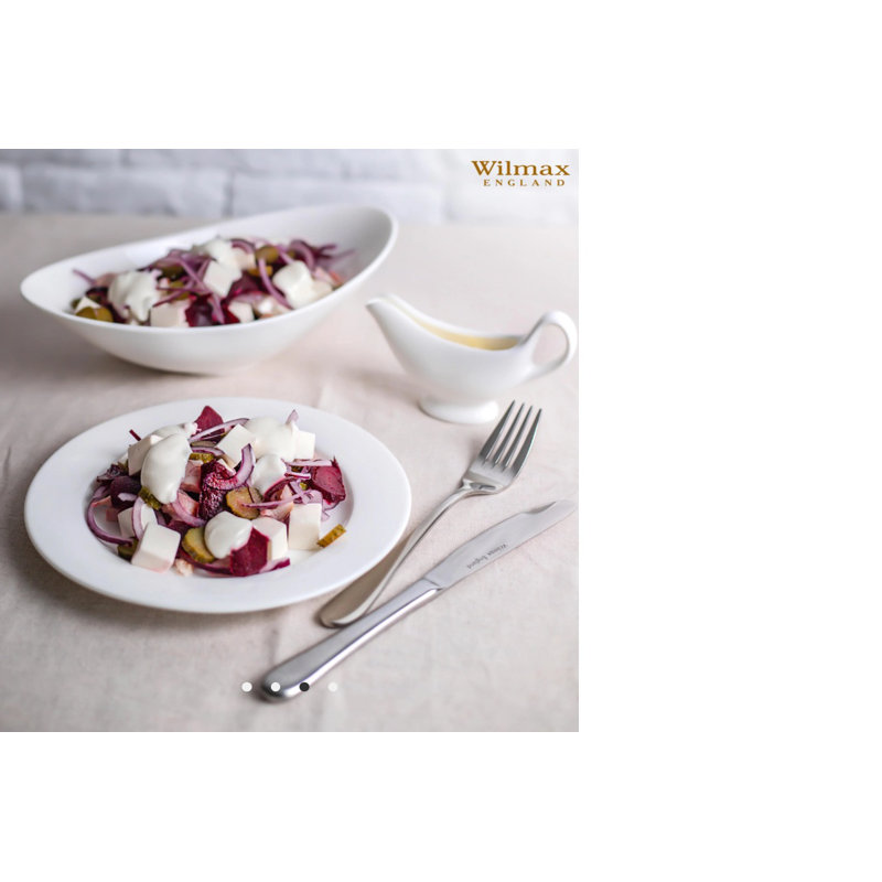Assiette plate en porcelaine (ensemble de 6)