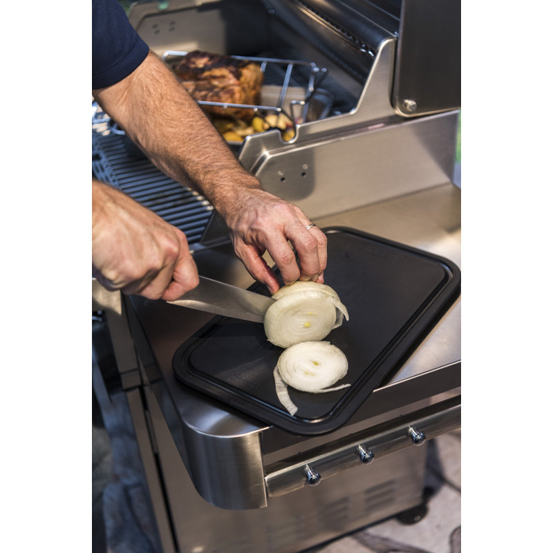 SABER Grill Roasting Pan & Cutting Board, Stainless Steel