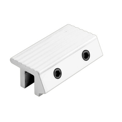 Prime-Line 1/4 in. x 2 in. Diecast Construction White-Painted Sliding Door and Window Lock with Allen Drive Fasteners (Single Pack)