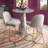 Ainhoa Upholstered Counter Stool with Metal Frame-1387059719