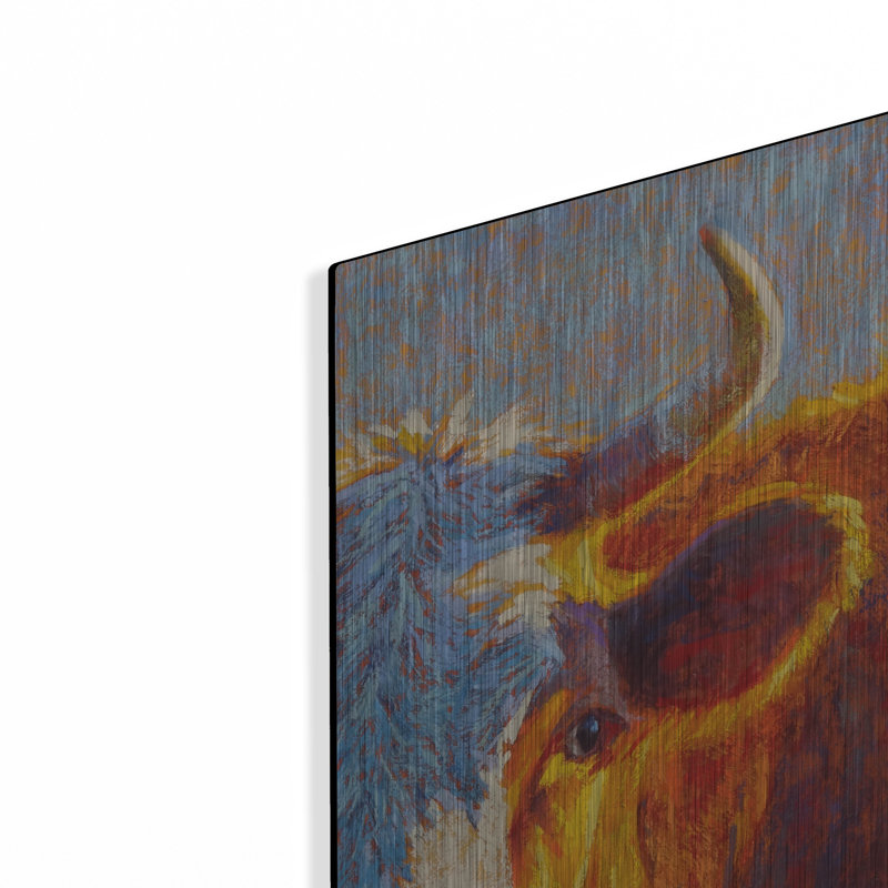 «Half-Face Hereford» par Rita Kirkman, H 24 po x l 12 po