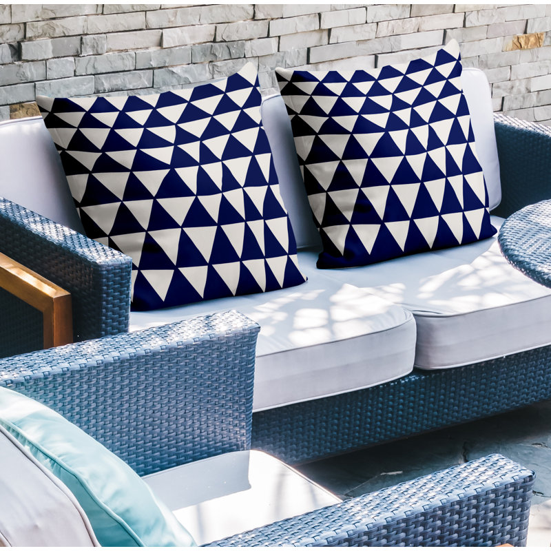  Coussin intérieur / extérieur, L 15 po x H 15 po, Bleu marine
