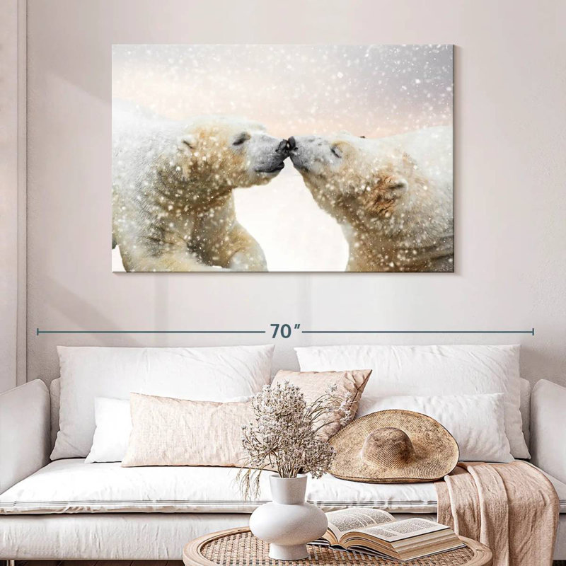Brampt Polar Bear Love, 32" H x 48" W