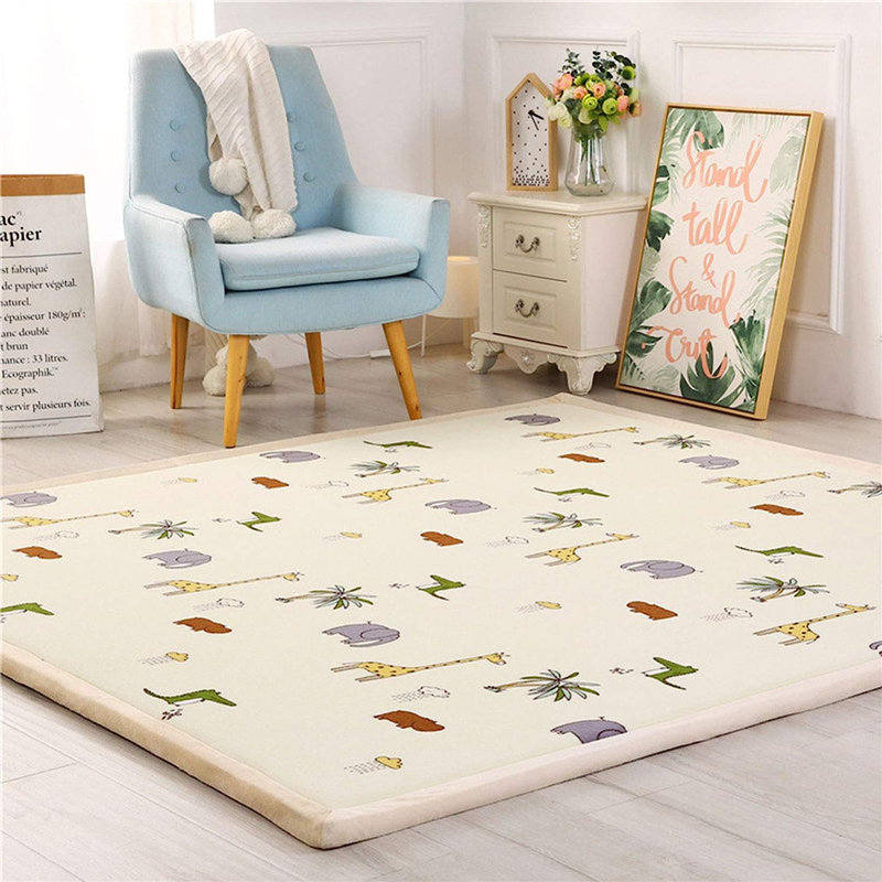 Lodd Rectangle Animal Print Plastic Rug