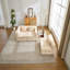 Canapé modulaire pour salon douillet, canapé à compression, canapé-lit au sol convertible à structure fixe, canapé modulaire désossé modulaire, tissu chenille, pour chambre à coucher de salon, beige-1752673911