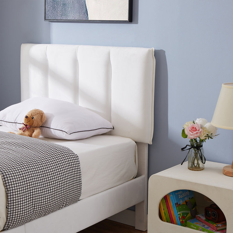 Wiebe Upholstered Platform Bed, White