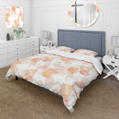 Ensemble de housse de couette orange et beige Boho - Boho