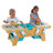 Building Bricks Play N Store Wooden Table with 200+ Bricks, Natural