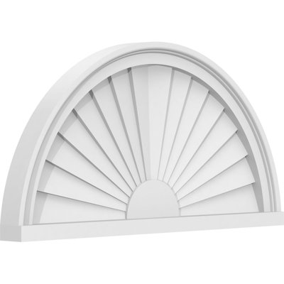 Demi-cercle à fronton en PVC de qualité architecturale Sunburst