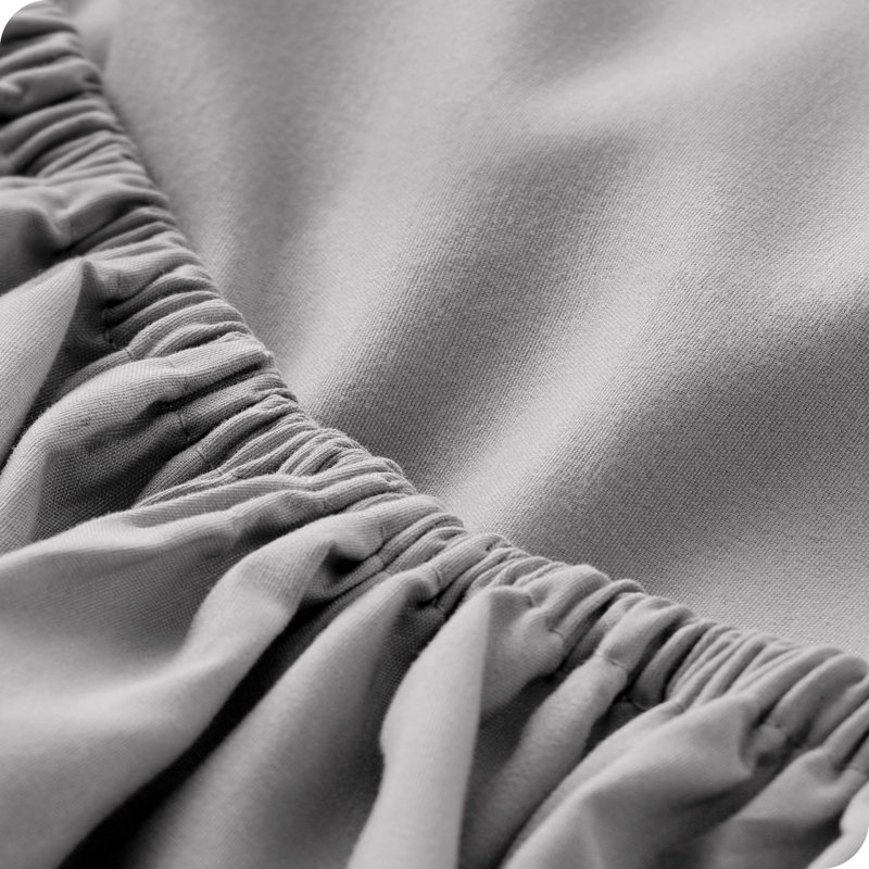 Drap-housse à poches profondes en microfibre ultra-douce, Drap-housse grand, Gris clair