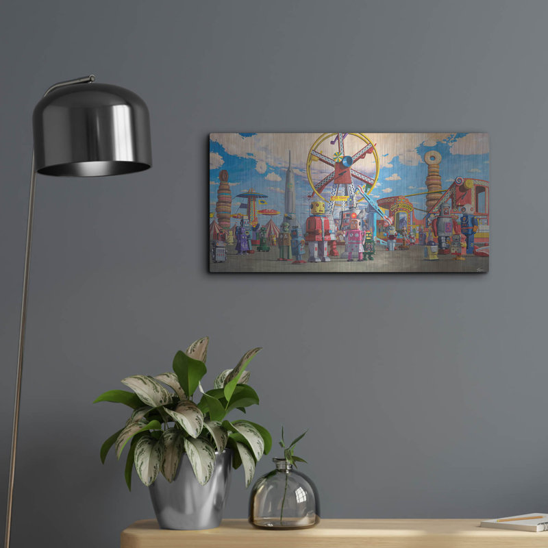 Fairgrounds' by Eric Joyner, Metal Wall Art, 12" H x 24" W