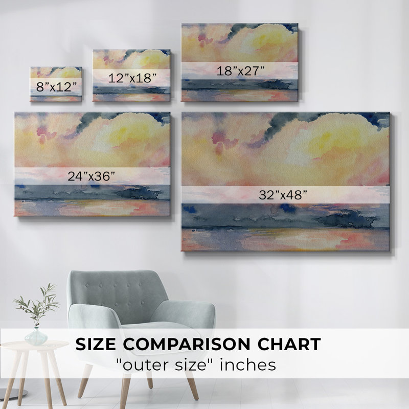 Toile tendue Prism Seascape III-Gallery, H 12 po x l 18 po