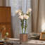 Vase rond en verre pour fleurs