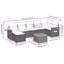 Grand canapé modulaire en rotin PE Vidaxl-114335487