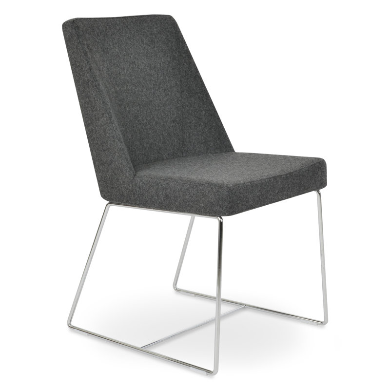 Chaise d'appoint Prisma, Gris foncé