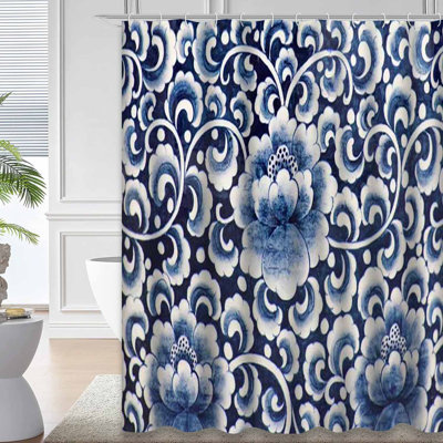 Rideau de douche Blue Art