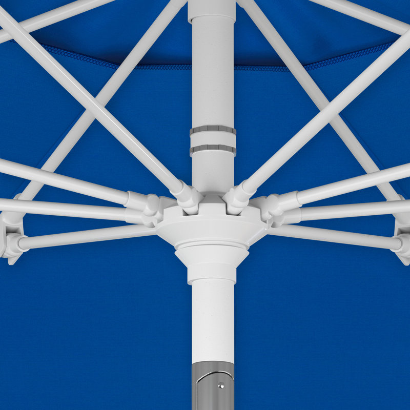 Parasol octogonal en oléfine Amine l 9 pi x P 9 pi Amine, Tissu performance bleu royal