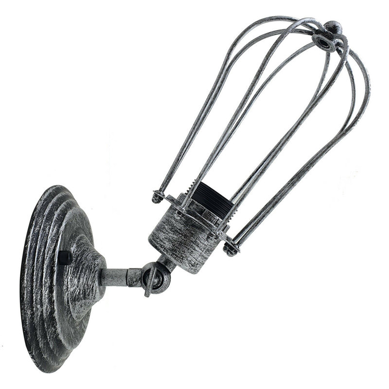 Mokane Armed Sconce, Brushed Silver, Brushed Silver