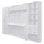 Grand lit escamotable mural avec placard, tiroirs et tablettes-1249527863