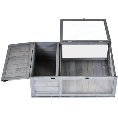 2 Wooden Reptile Shelter - Your Pet Have Enough Space To Play And Relax Gray Enclosure Being Of Lizards Snakes