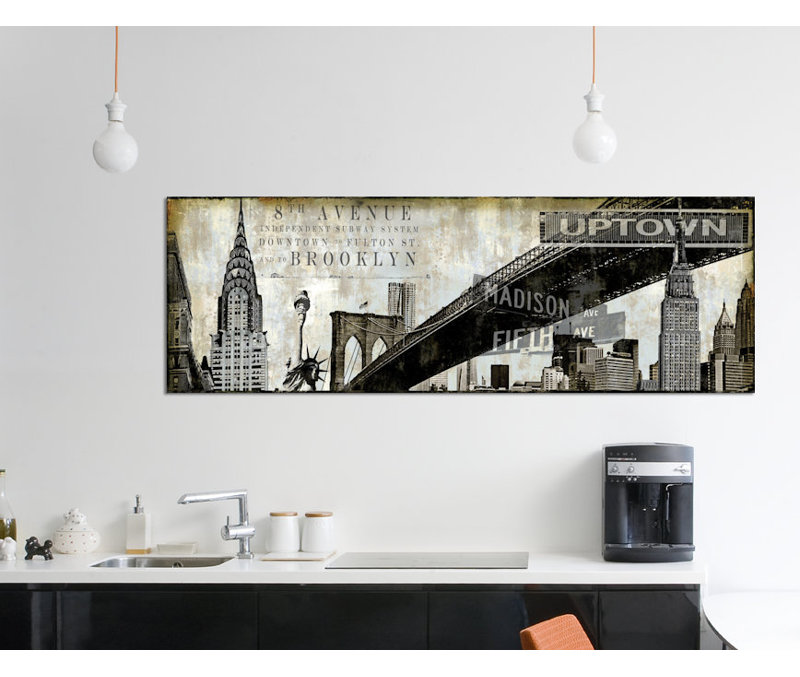 « ny perspectives », impression sur toile, H 16 po x l 48 po x P 1,5 po
