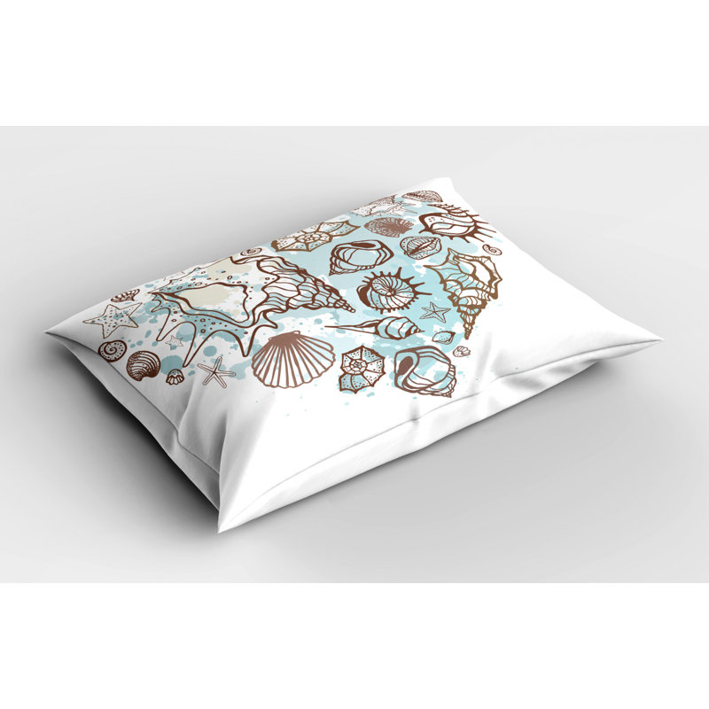 Starfish Polyester Sham Set, Queen
