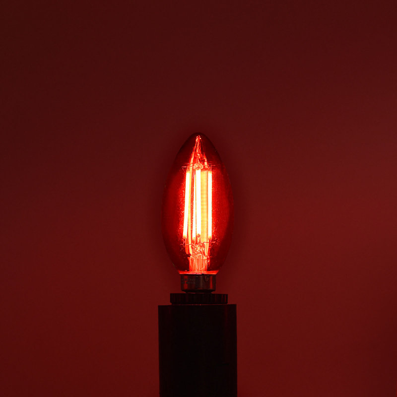 4,5 W (équivalent à 40 W), ampoule à DEL B11, ampoule colorée, culot E12 / candélabre, 4