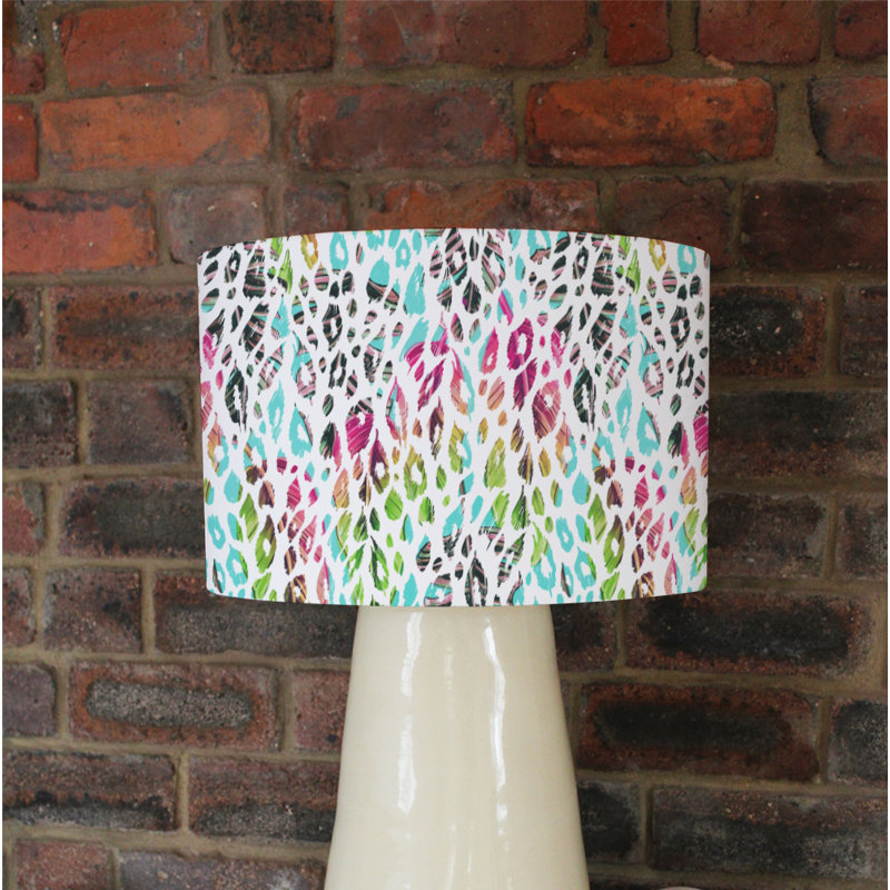 Cotton Drum Lamp Shade ( Uno ), 22cm H x 25cm W x 25cm D