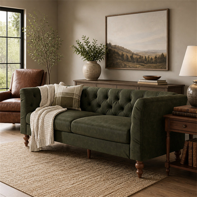 Canapé de 73,5 po Chesterfield