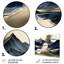 Golden Mountains and River - impression sans cadre-1490073307