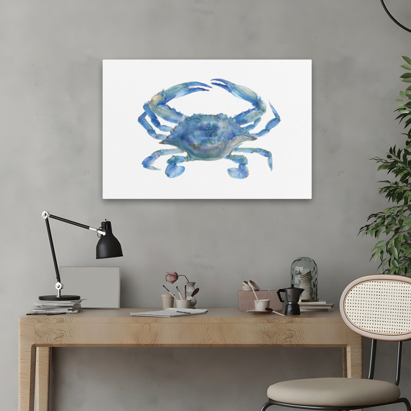 Crabe bleu nautique et côtier, H 24 po x l 16 po