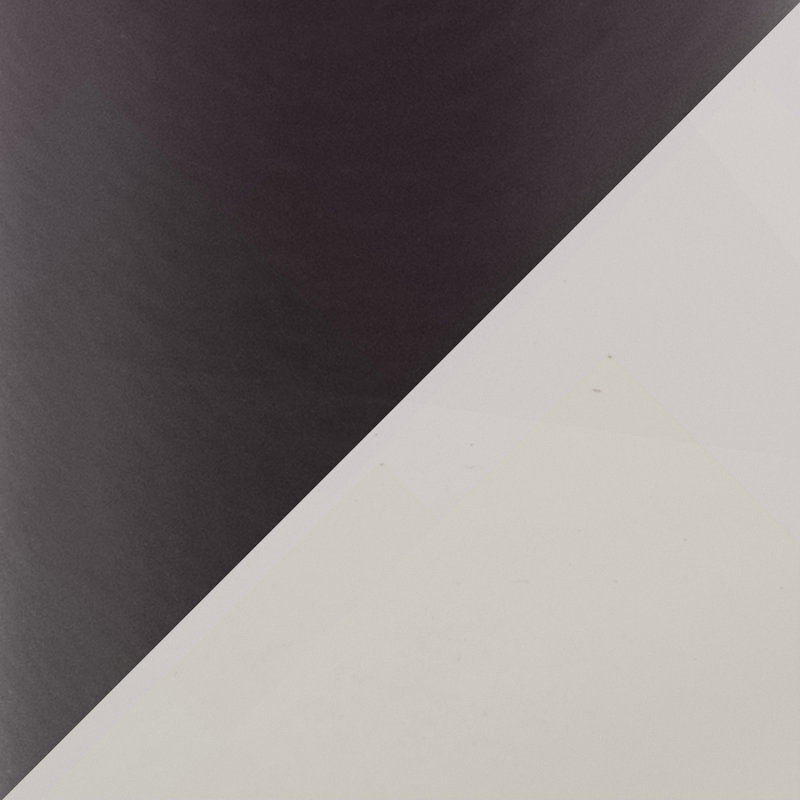 Banc en métal noir et similicuir, White