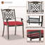 Chaise de patio empilable avec coussin-84938657