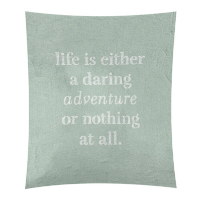 Tapisserie en polyester "life quote" adventure