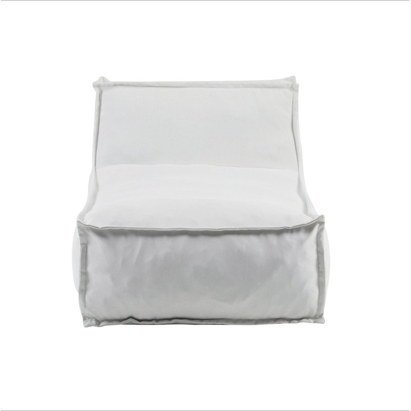 Fauteuil à billes Ramona, gris clair, Coton gris pâle