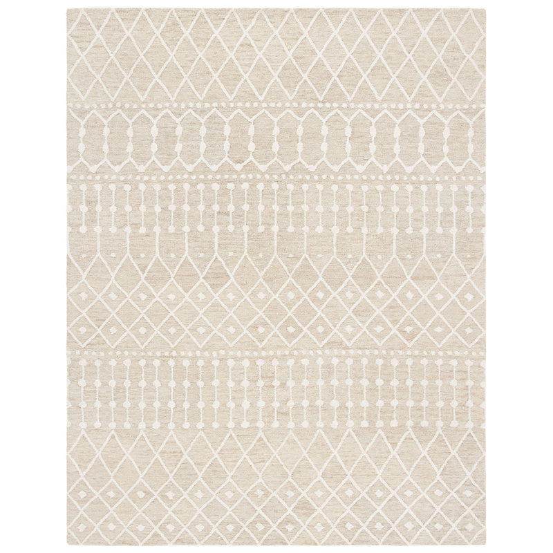 Avah Hand Tufted Wool Southwestern Rug, Rectangle 10' x 14'