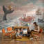 Papier peint nautique fantaisie, décoration murale vie marine-536292136-536292143