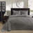 Comfortable Cotton Bedding Sets, Dark Grey, Reversible With Cottage Charm