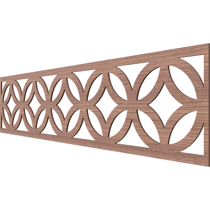 Moulure de noyer 47 "x 47" x H 12 "x T 1/4" Crosby, Noyer, H 12 po x l 47 po x P 0,25 po