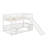 Twin Over Twin Bunk Bed With Fence-1243851745