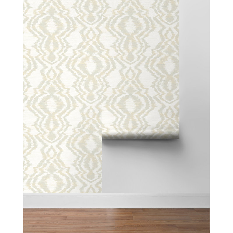 Papier peint géométrique Bonaridge, Taupe