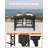 3 Pieces HDPE Outdoor Bar Table And Chairs Set, Tall Adirondack Chairs Set Of 2 With Rectangular Bar Table, Patio Bar Stools Set, HDPE Outdoor Patio Bar Set For Balcony, Porch, Deck-139159744