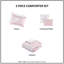 Ensembles de literie certifiés hypoallergéniques, polyester simple, style floral rétro