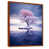 Toile avec cadre flottant brun