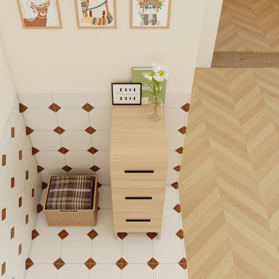 12" Slim Freestanding Bathroom Storage Cabinet