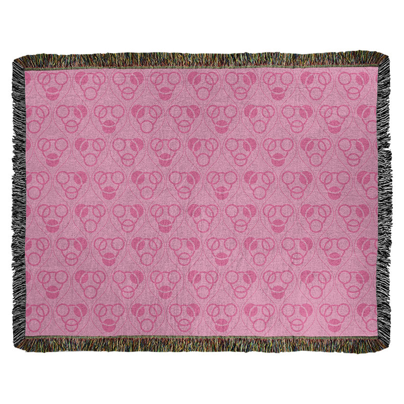 Couverture en coton tissé Classic, L 37 po x L 52 po, Rose bébé