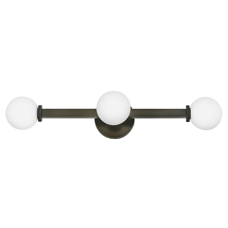 Éclairage pour meuble-lavabo 3 lumières, Noir